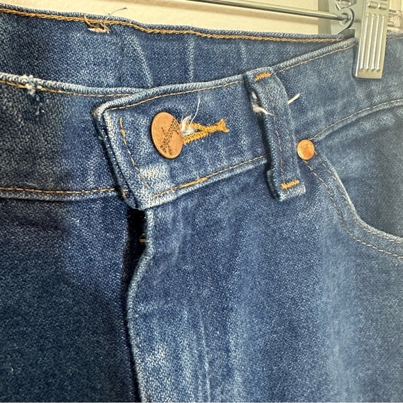 Hand Painted Strawberry Patch Vintage Girls Wranglers Sz 14 Girls (26/27 Women) - Picture 5 of 8